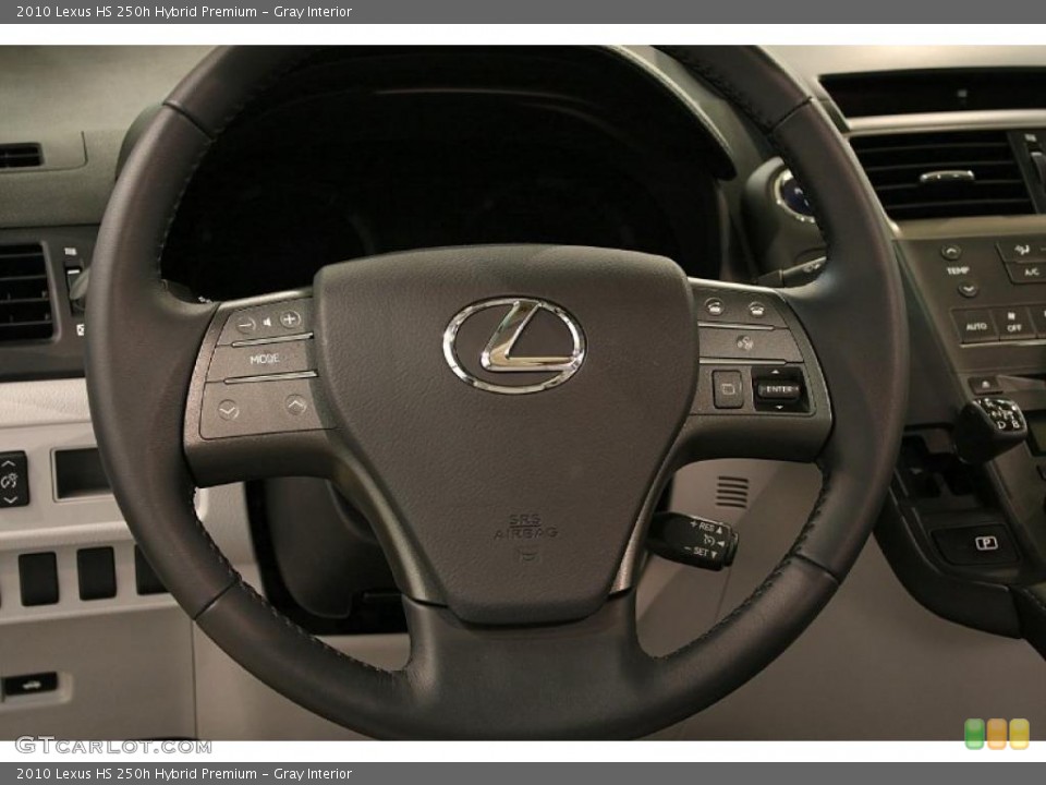 Gray Interior Steering Wheel for the 2010 Lexus HS 250h Hybrid Premium #45287151