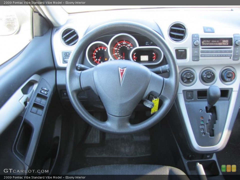 Ebony Interior Steering Wheel for the 2009 Pontiac Vibe  #45287811