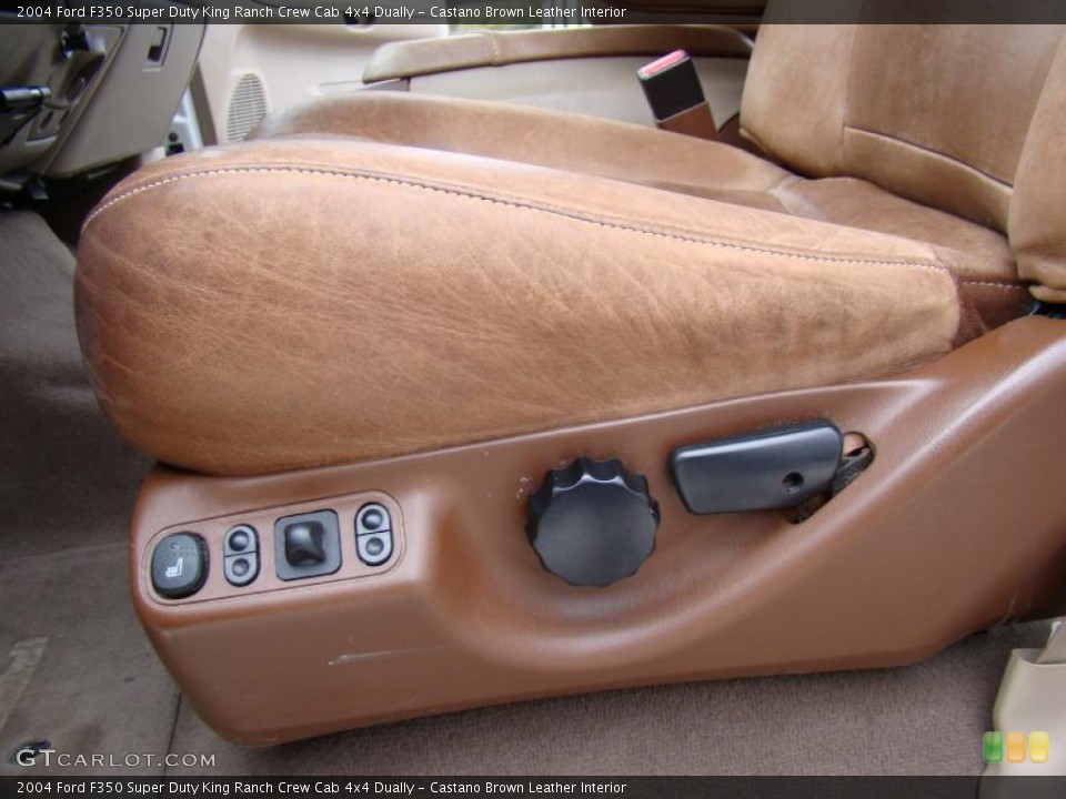 Castano Brown Leather Interior Controls for the 2004 Ford F350 Super Duty King Ranch Crew Cab 4x4 Dually #45289980