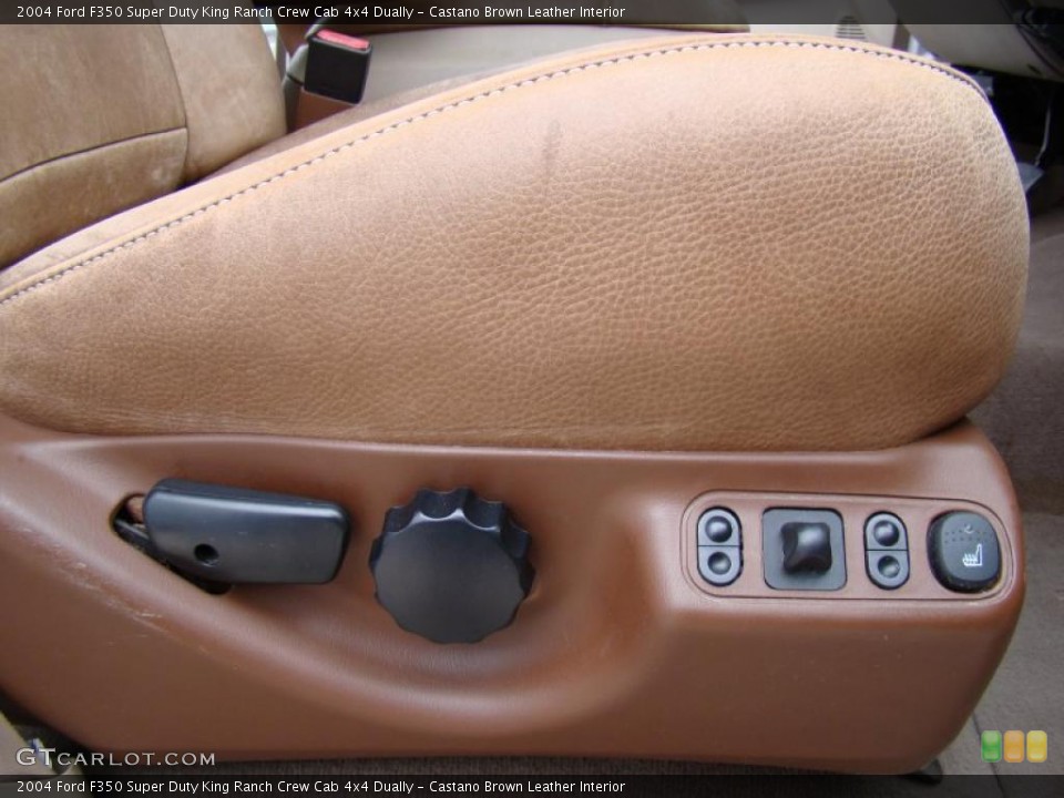 Castano Brown Leather Interior Controls for the 2004 Ford F350 Super Duty King Ranch Crew Cab 4x4 Dually #45290000