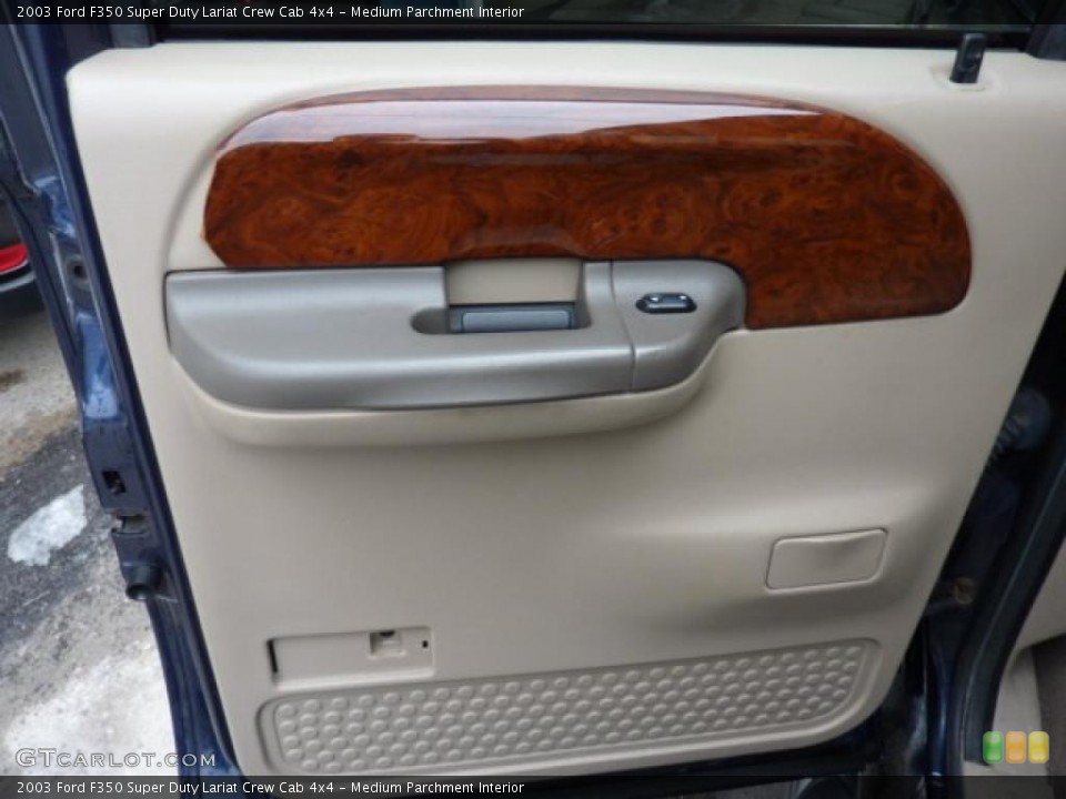 Medium Parchment Interior Door Panel for the 2003 Ford F350 Super Duty Lariat Crew Cab 4x4 #45291917