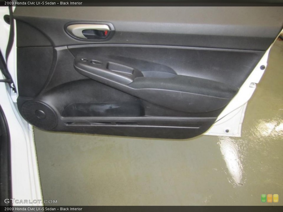 Black Interior Door Panel for the 2009 Honda Civic LX-S Sedan #45293473