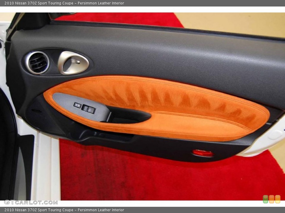 Persimmon Leather Interior Door Panel for the 2010 Nissan 370Z Sport Touring Coupe #45294965