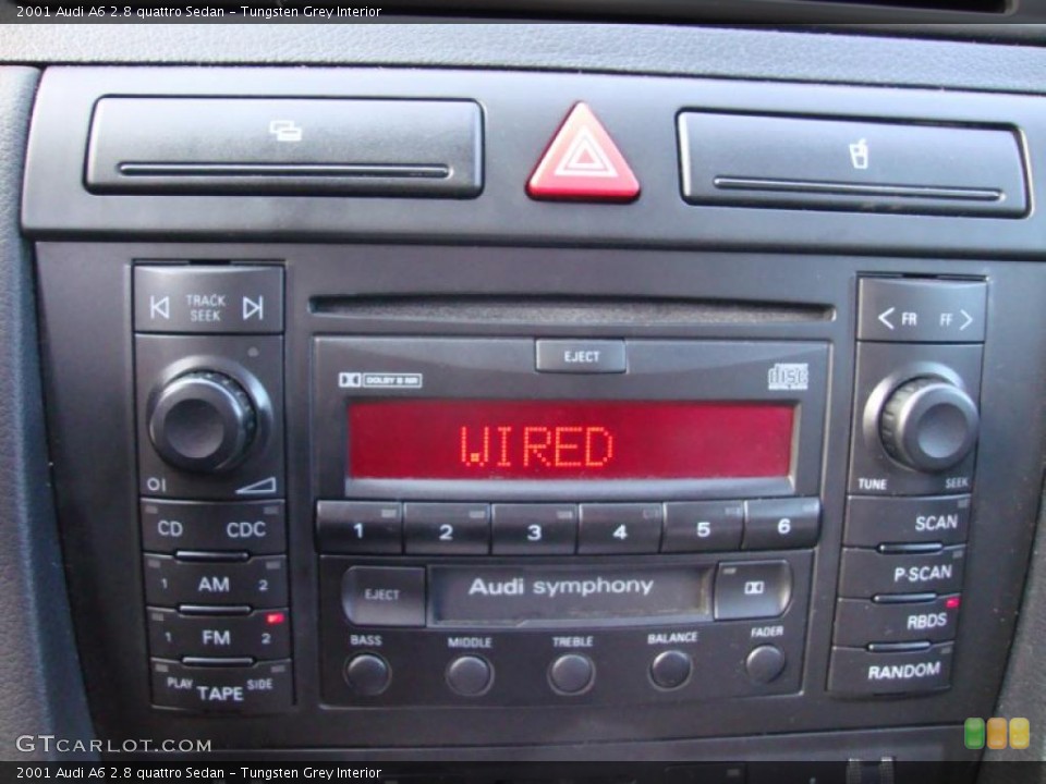 Tungsten Grey Interior Controls for the 2001 Audi A6 2.8 quattro Sedan #45296181