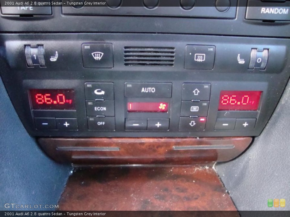 Tungsten Grey Interior Controls for the 2001 Audi A6 2.8 quattro Sedan #45296185