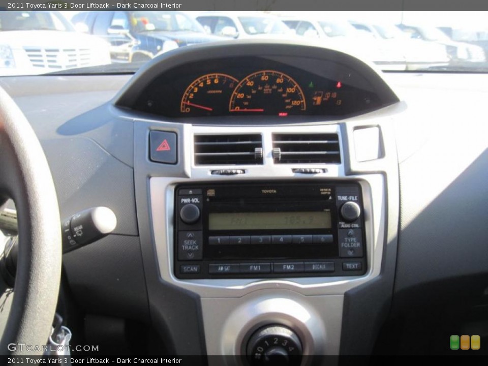 Dark Charcoal Interior Controls for the 2011 Toyota Yaris 3 Door Liftback #45297475