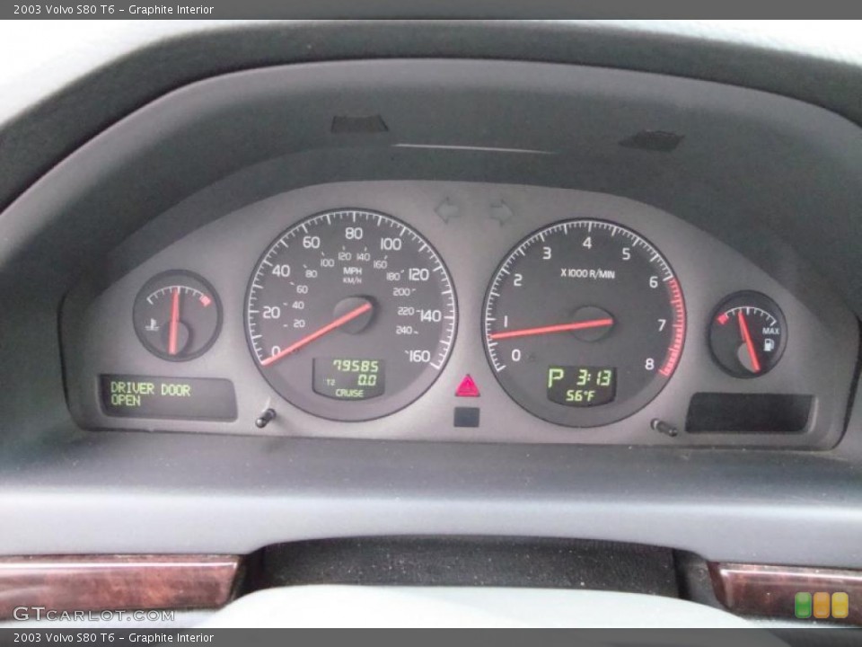 Graphite Interior Gauges for the 2003 Volvo S80 T6 #45297873