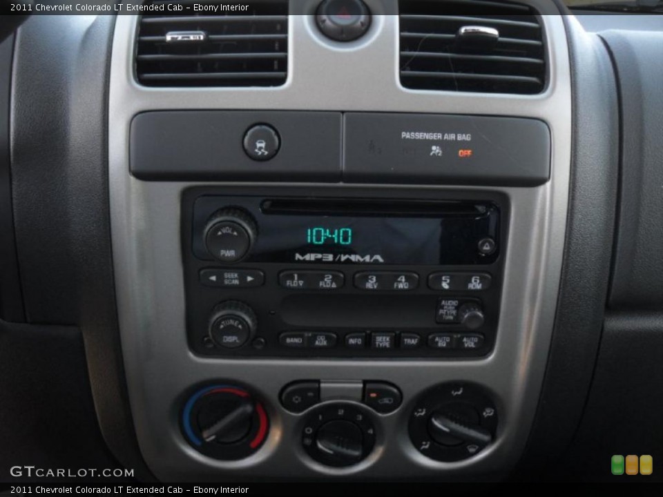 Ebony Interior Controls for the 2011 Chevrolet Colorado LT Extended Cab #45298921