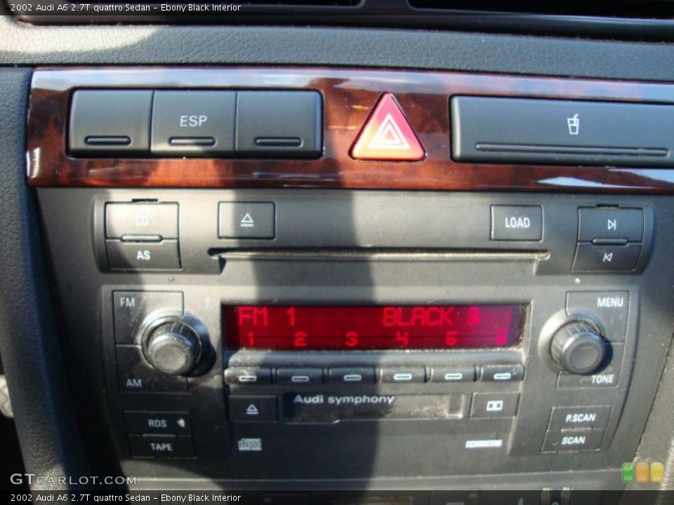 Ebony Black Interior Controls for the 2002 Audi A6 2.7T quattro Sedan #45299473