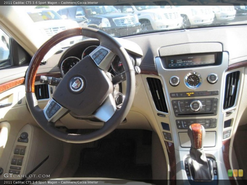 Cashmere/Cocoa Interior Dashboard for the 2011 Cadillac CTS 3.6 Sport Wagon #45299625