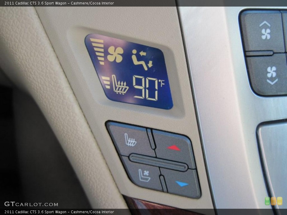 Cashmere/Cocoa Interior Controls for the 2011 Cadillac CTS 3.6 Sport Wagon #45299885