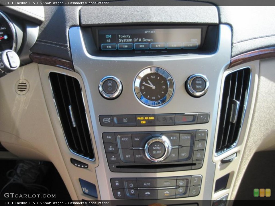 Cashmere/Cocoa Interior Controls for the 2011 Cadillac CTS 3.6 Sport Wagon #45299897