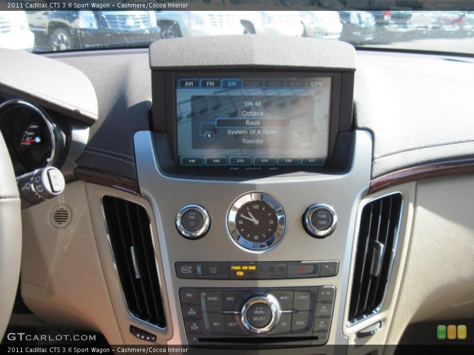 Cashmere/Cocoa Interior Navigation for the 2011 Cadillac CTS 3.6 Sport Wagon #45299913