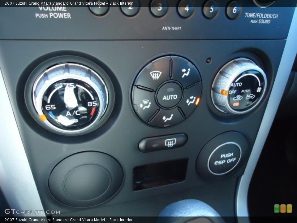 Black Interior Controls for the 2007 Suzuki Grand Vitara  #45304011