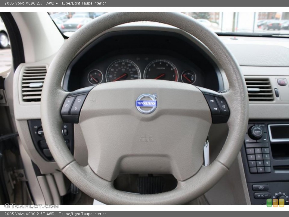 Taupe/Light Taupe Interior Steering Wheel for the 2005 Volvo XC90 2.5T AWD #45304185