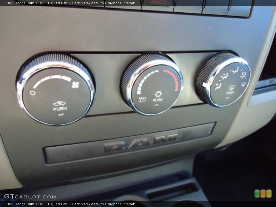Dark Slate/Medium Graystone Interior Controls for the 2009 Dodge Ram 1500 ST Quad Cab #45306321