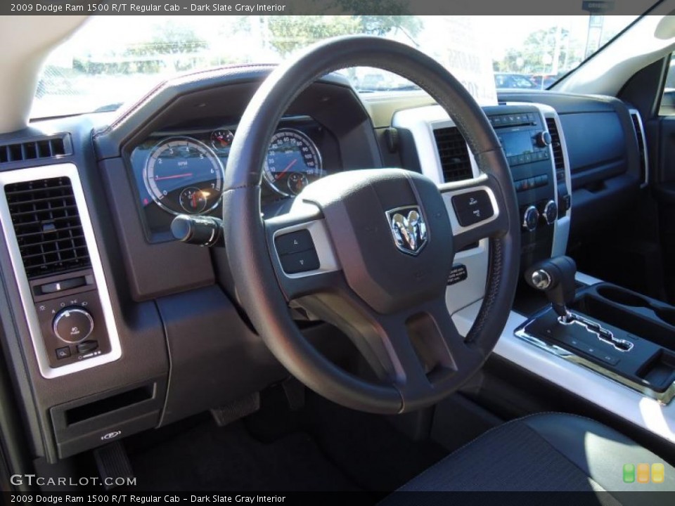 Dark Slate Gray Interior Steering Wheel for the 2009 Dodge Ram 1500 R/T Regular Cab #45306793