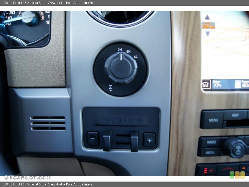 Pale Adobe Interior Controls for the 2011 Ford F150 Lariat SuperCrew 4x4 #45306849