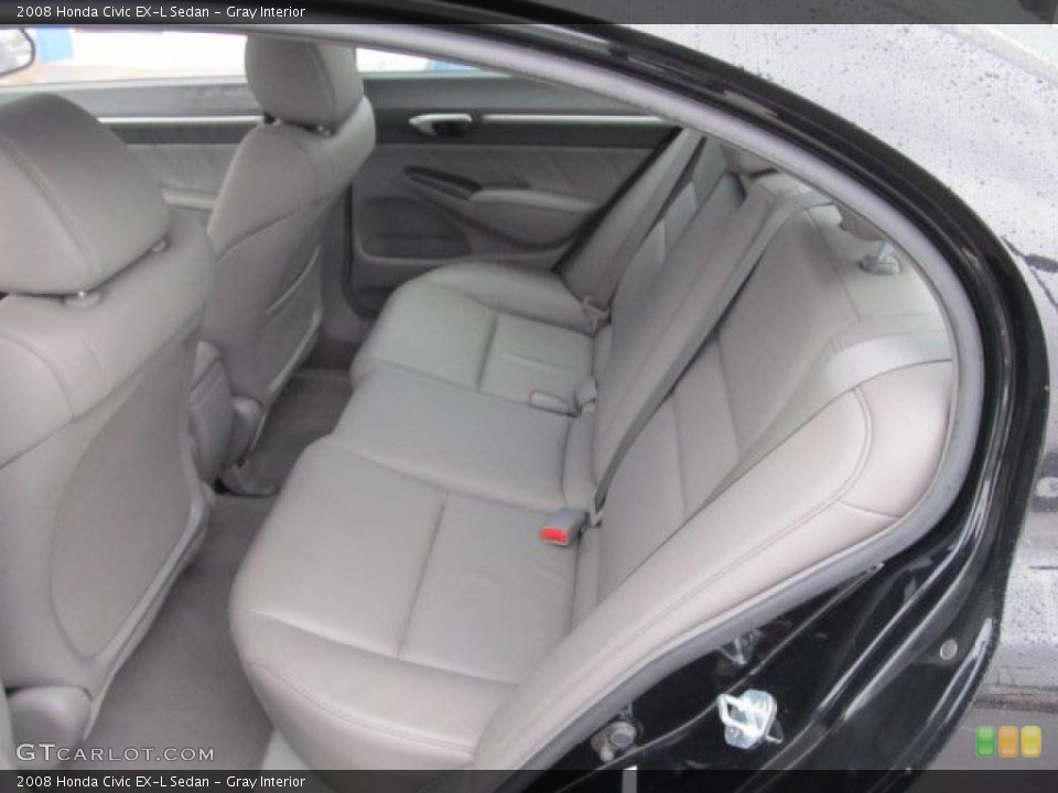 Gray Interior Photo for the 2008 Honda Civic EX-L Sedan #45306925