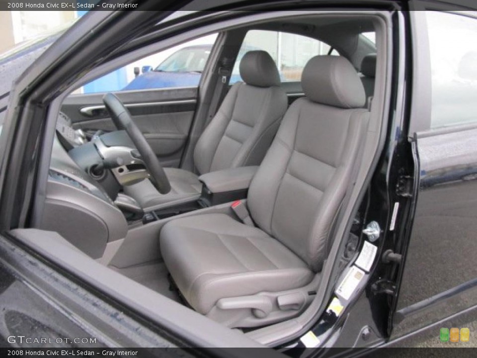 Gray Interior Photo for the 2008 Honda Civic EX-L Sedan #45306941