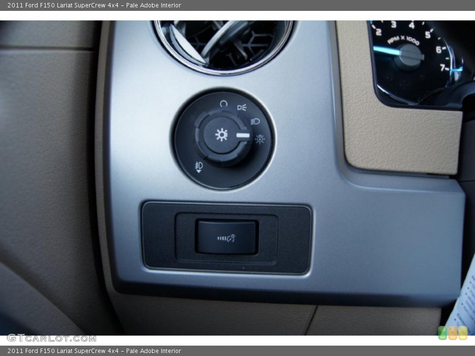 Pale Adobe Interior Controls for the 2011 Ford F150 Lariat SuperCrew 4x4 #45307189