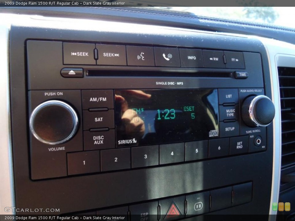 Dark Slate Gray Interior Controls for the 2009 Dodge Ram 1500 R/T Regular Cab #45307457