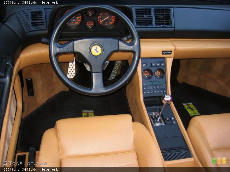 Beige Interior Dashboard for the 1994 Ferrari 348 Spider #45308241