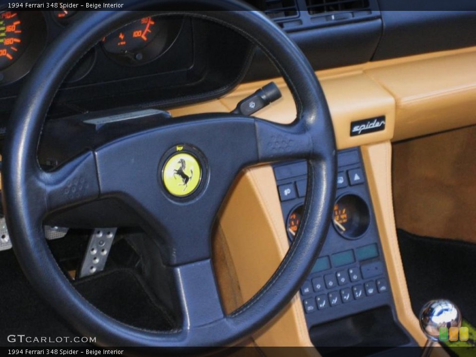 Beige Interior Steering Wheel for the 1994 Ferrari 348 Spider #45308249