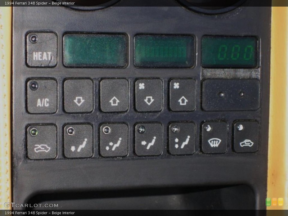 Beige Interior Controls for the 1994 Ferrari 348 Spider #45308545