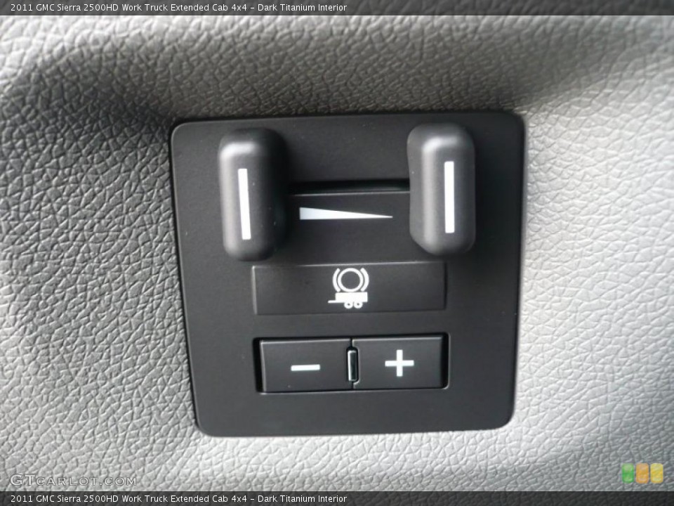 Dark Titanium Interior Controls for the 2011 GMC Sierra 2500HD Work Truck Extended Cab 4x4 #45308665