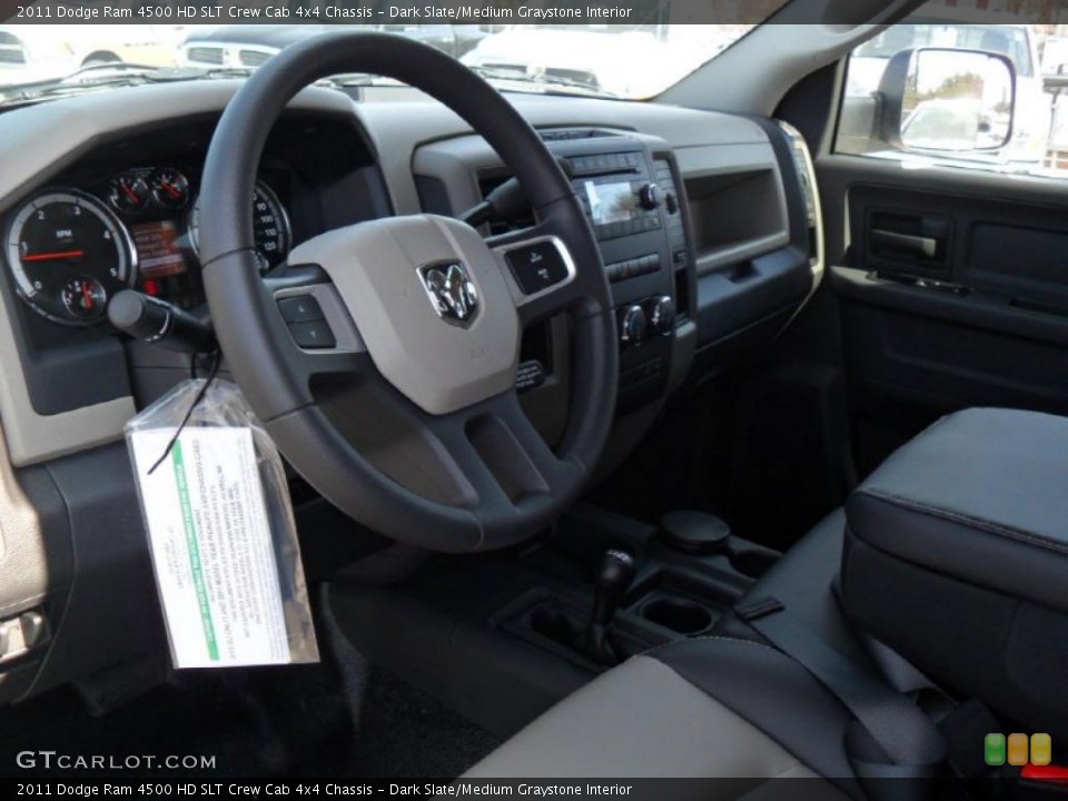 Dark Slate/Medium Graystone Interior Prime Interior for the 2011 Dodge Ram 4500 HD SLT Crew Cab 4x4 Chassis #45309998
