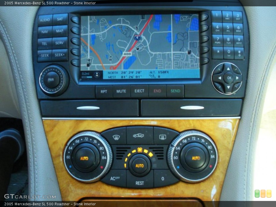 Stone Interior Navigation for the 2005 Mercedes-Benz SL 500 Roadster #45313083