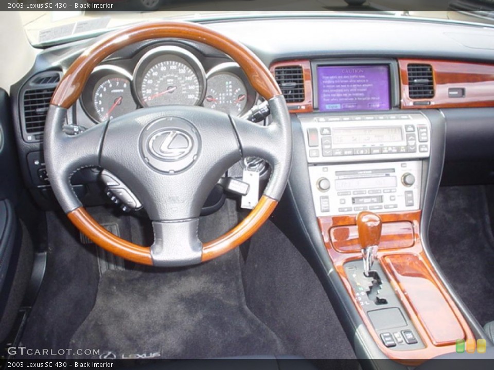 Black Interior Dashboard for the 2003 Lexus SC 430 #45313803