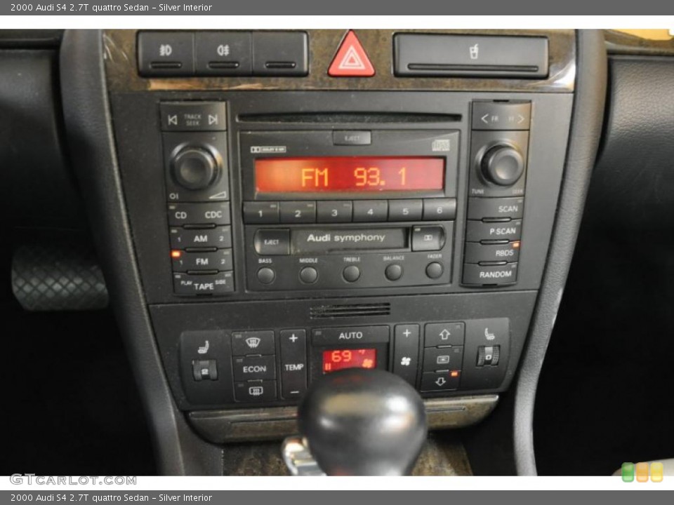 Silver Interior Controls for the 2000 Audi S4 2.7T quattro Sedan #45318433