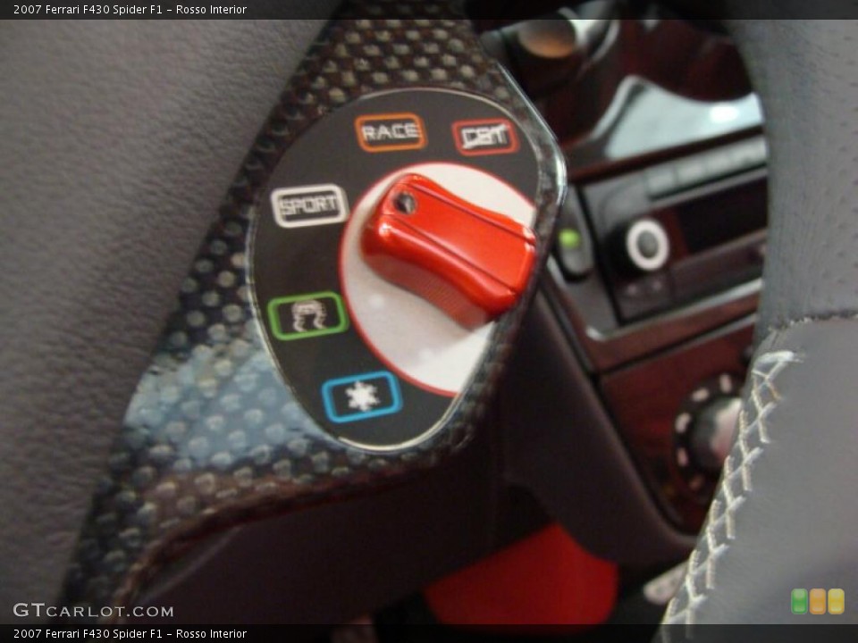 Rosso Interior Controls for the 2007 Ferrari F430 Spider F1 #45320310
