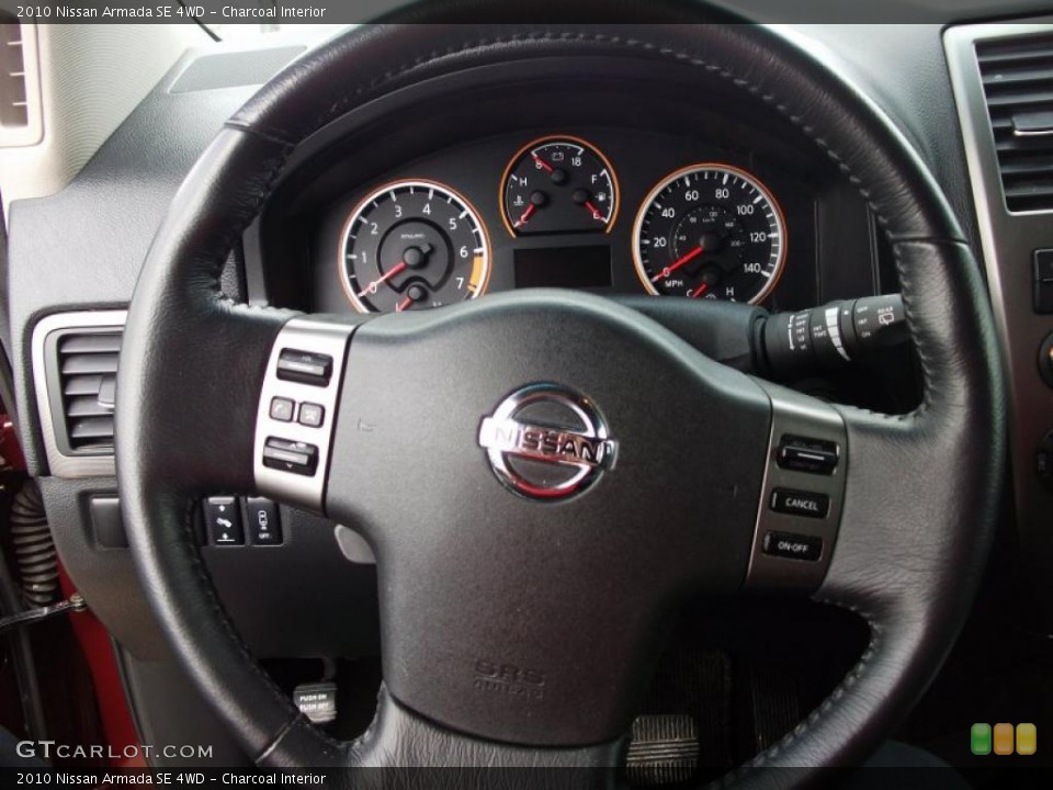 Charcoal Interior Steering Wheel for the 2010 Nissan Armada SE 4WD #45321528