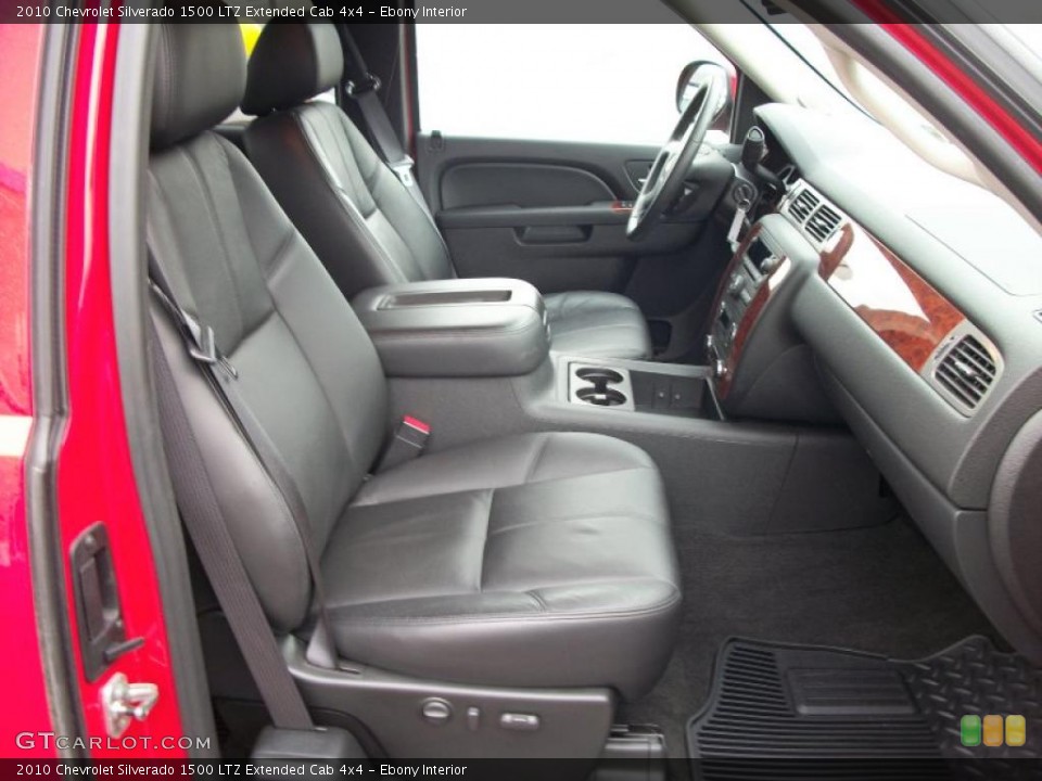 Ebony Interior Photo for the 2010 Chevrolet Silverado 1500 LTZ Extended Cab 4x4 #45321816
