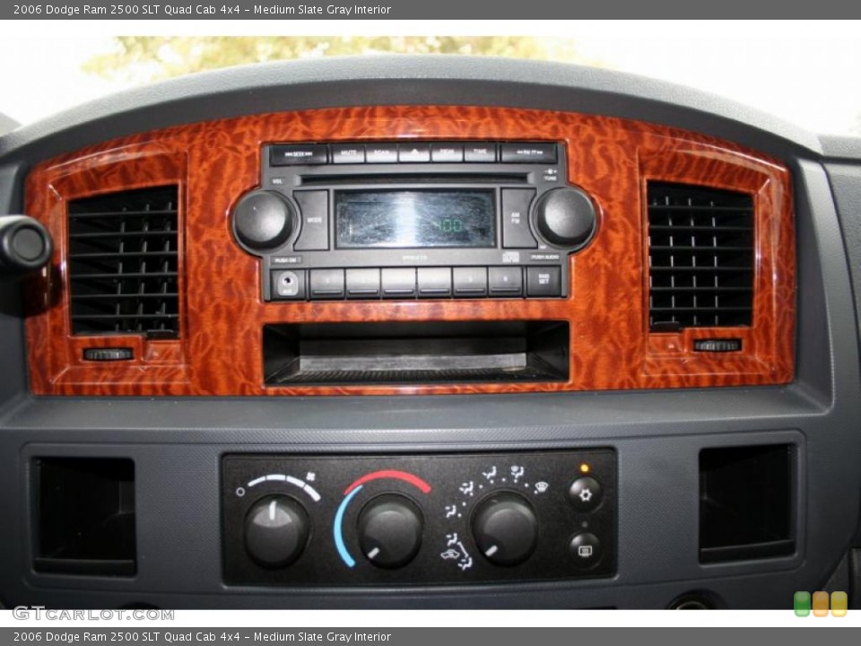 Medium Slate Gray Interior Controls for the 2006 Dodge Ram 2500 SLT Quad Cab 4x4 #45322508