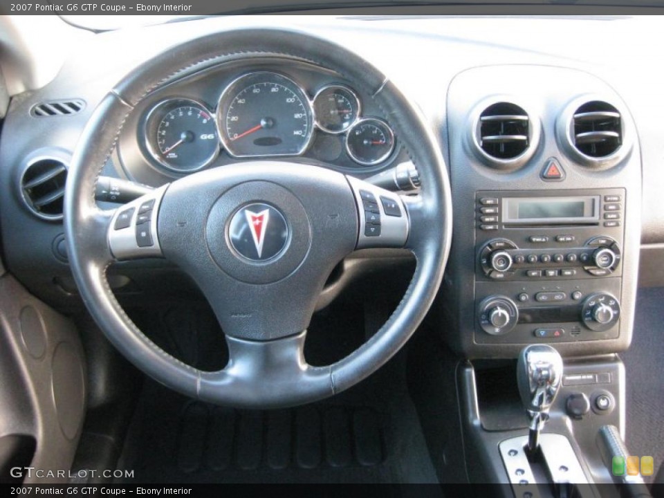 Ebony Interior Dashboard for the 2007 Pontiac G6 GTP Coupe #45323904
