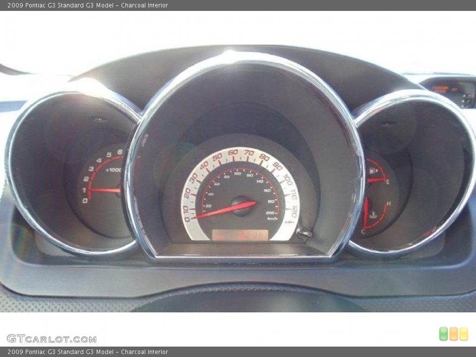 Charcoal Interior Gauges for the 2009 Pontiac G3  #45325854