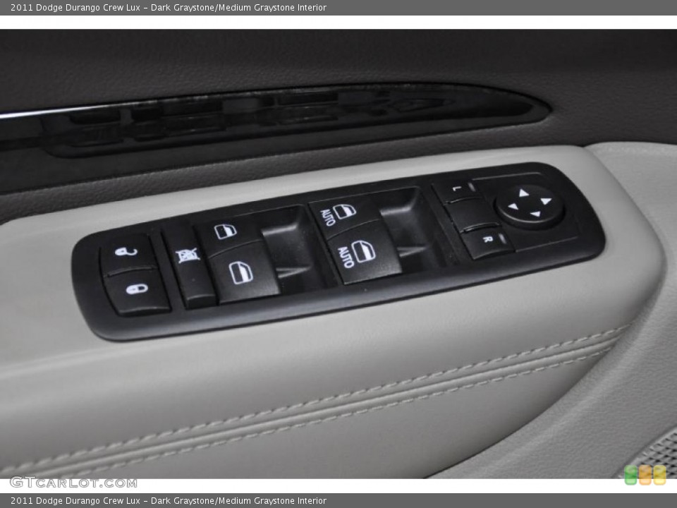 Dark Graystone/Medium Graystone Interior Controls for the 2011 Dodge Durango Crew Lux #45326026