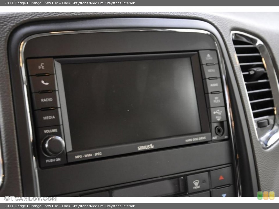 Dark Graystone/Medium Graystone Interior Controls for the 2011 Dodge Durango Crew Lux #45326042