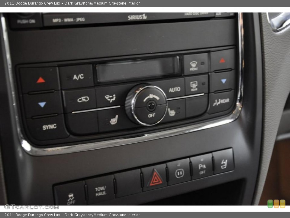 Dark Graystone/Medium Graystone Interior Controls for the 2011 Dodge Durango Crew Lux #45326046