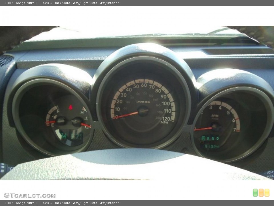Dark Slate Gray/Light Slate Gray Interior Gauges for the 2007 Dodge Nitro SLT 4x4 #45326203