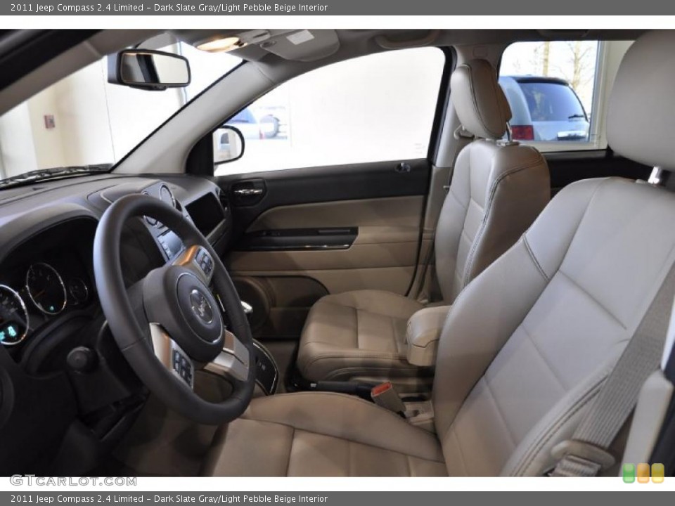 Dark Slate Gray/Light Pebble Beige Interior Photo for the 2011 Jeep Compass 2.4 Limited #45326327