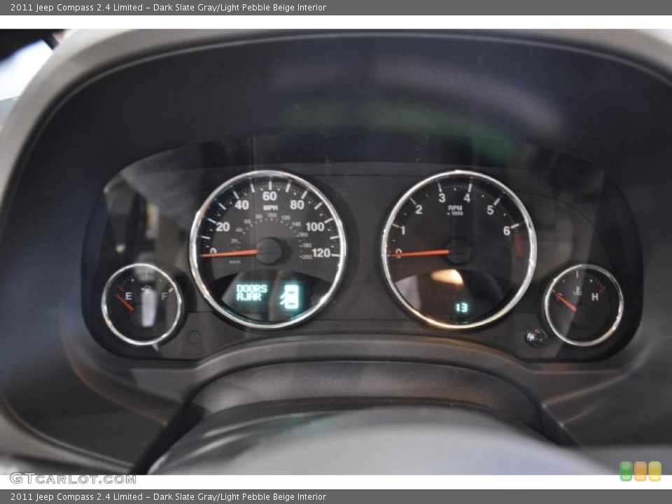 Dark Slate Gray/Light Pebble Beige Interior Gauges for the 2011 Jeep Compass 2.4 Limited #45326331
