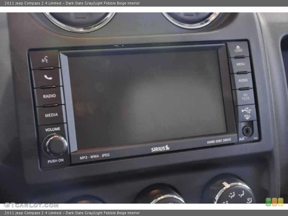 Dark Slate Gray/Light Pebble Beige Interior Controls for the 2011 Jeep Compass 2.4 Limited #45326335