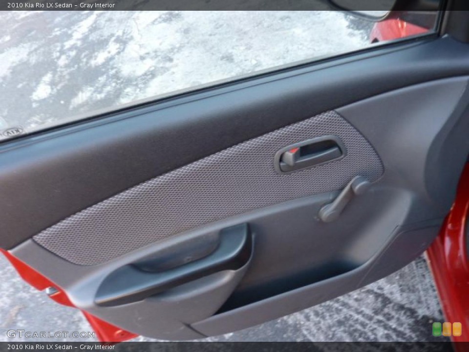 Gray Interior Door Panel for the 2010 Kia Rio LX Sedan #45326899