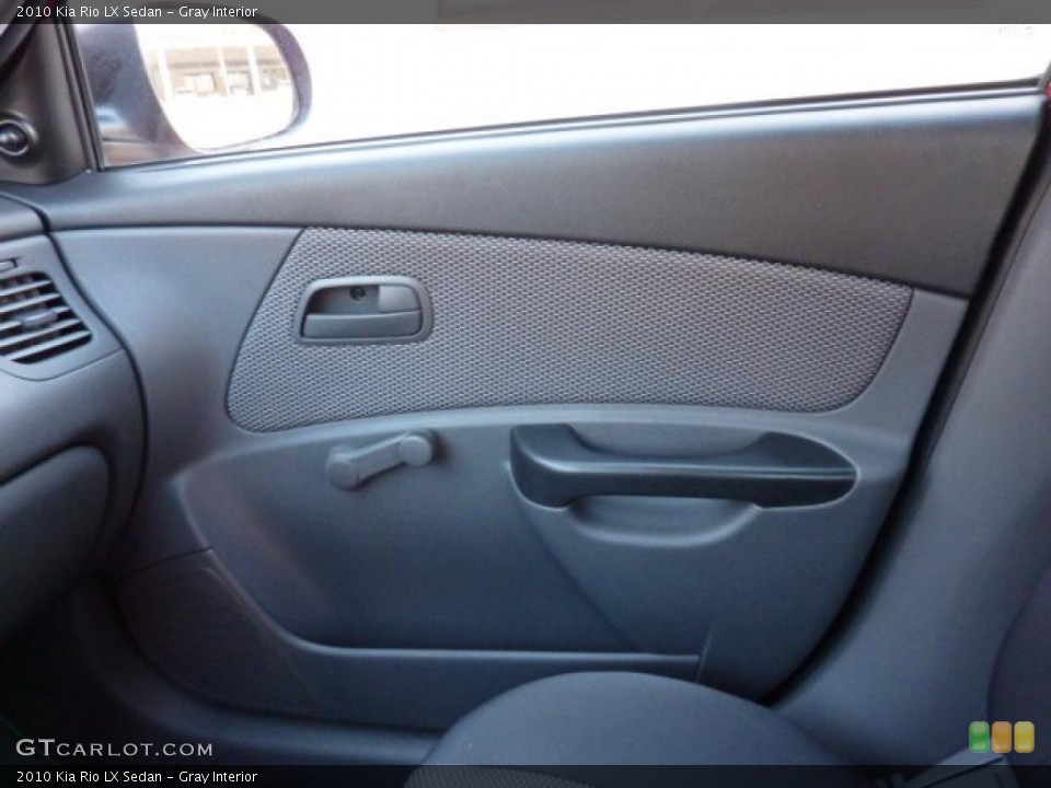 Gray Interior Door Panel for the 2010 Kia Rio LX Sedan #45326911