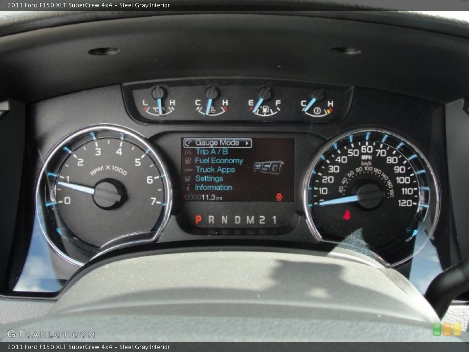 Steel Gray Interior Gauges for the 2011 Ford F150 XLT SuperCrew 4x4 #45326987